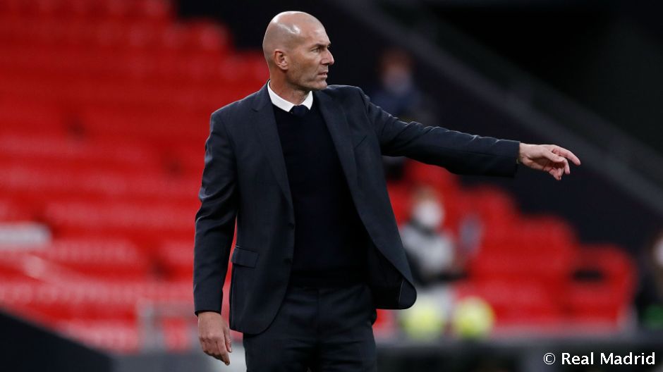 Zinédine Zidane a Real Madrid edzőjeként. 