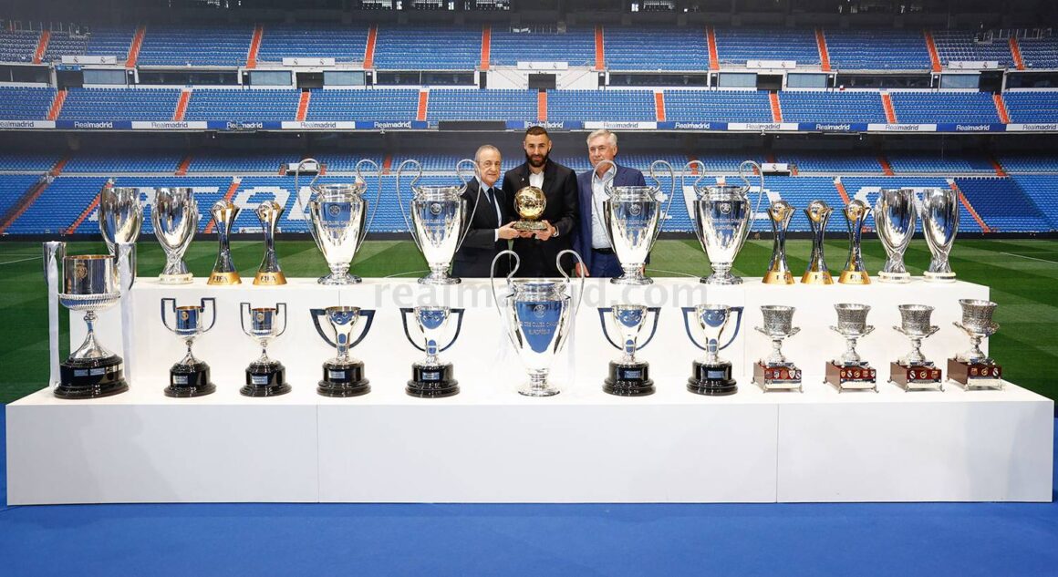 Benzema, Pérez és Ancelotti