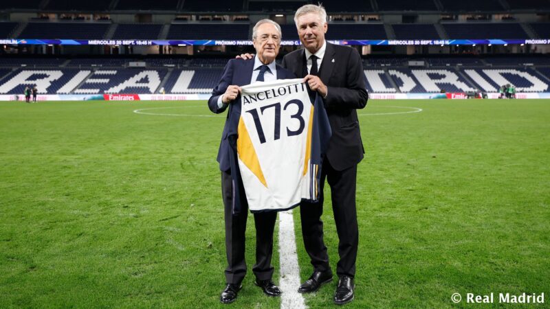 Florentino Pérez és Carlo Ancelotti