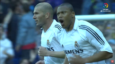 Zidane és Julio Baptista (forrás: YouTube Screenshot, LaLiga EA Sports)