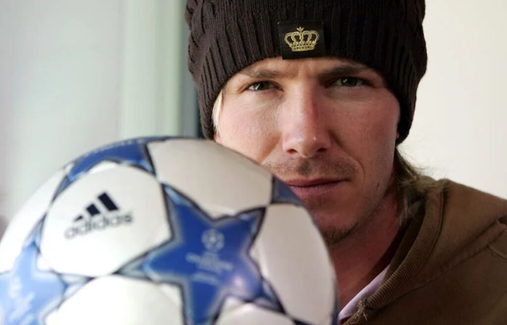 Beckham (forrás: realmadrid.com)