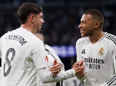 Fede Valverde és Kylian Mbappé