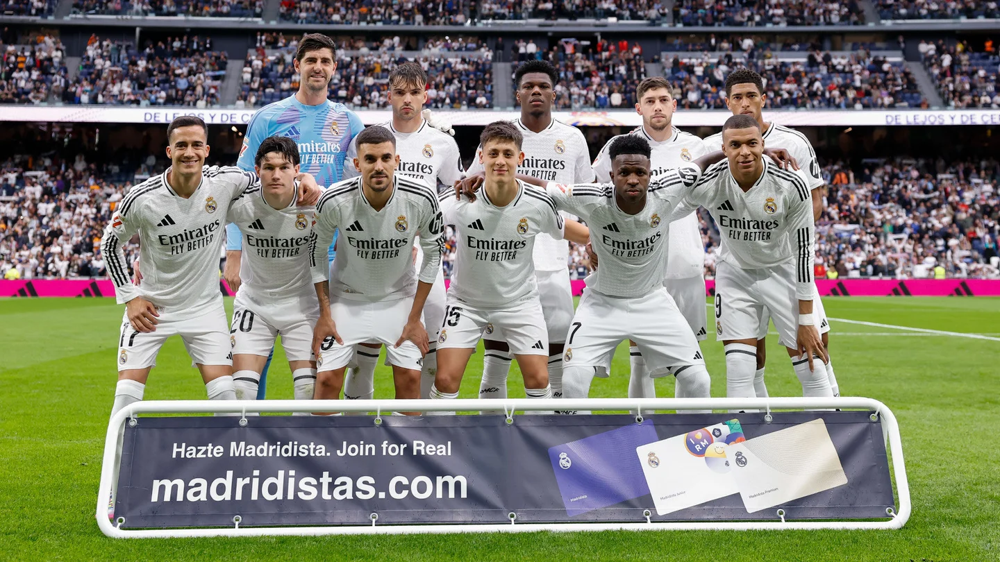 A Real Madrid kezdőcsapata a Barcelona ellen