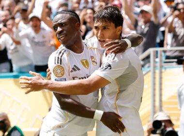 Vini Jr. and Gonzalo García (forrás: realmadrid.com)