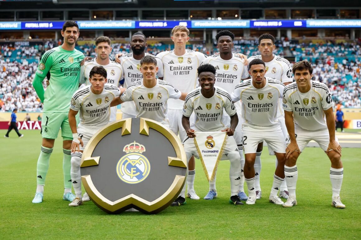 A Real Madrid kezdőcsapata a Juventus elleni klub-vb meccsen.