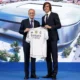 Florentino Pérez és Álvaro Carreras (forrás: realmadrid.com)