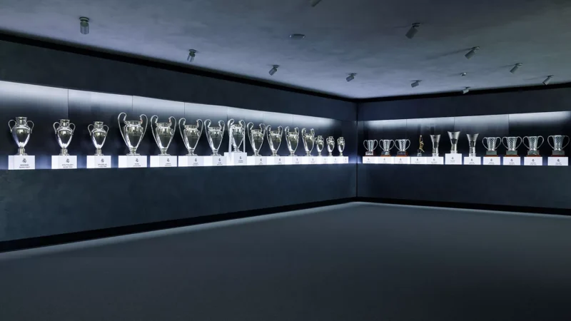 Trófeák a Bernabéuban