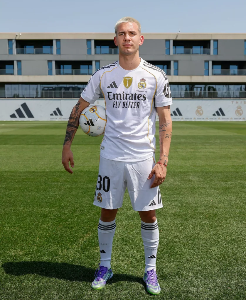 Franco Mastantuono (forrás: realmadrid.com)