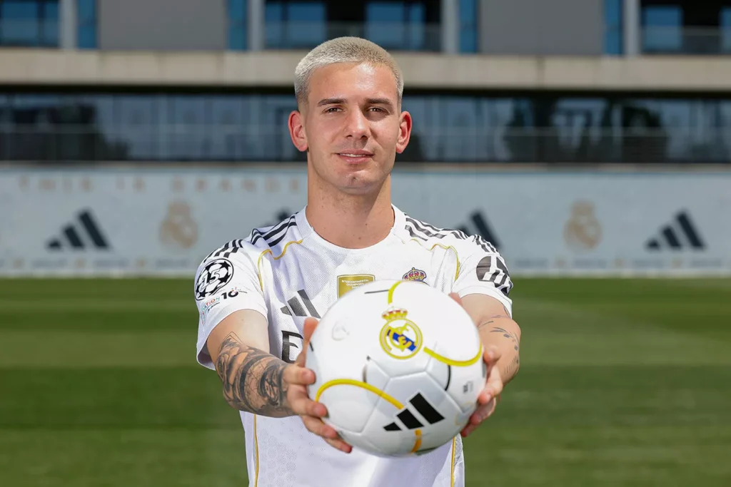 Franco Mastantuono (forrás: realmadrid.com)