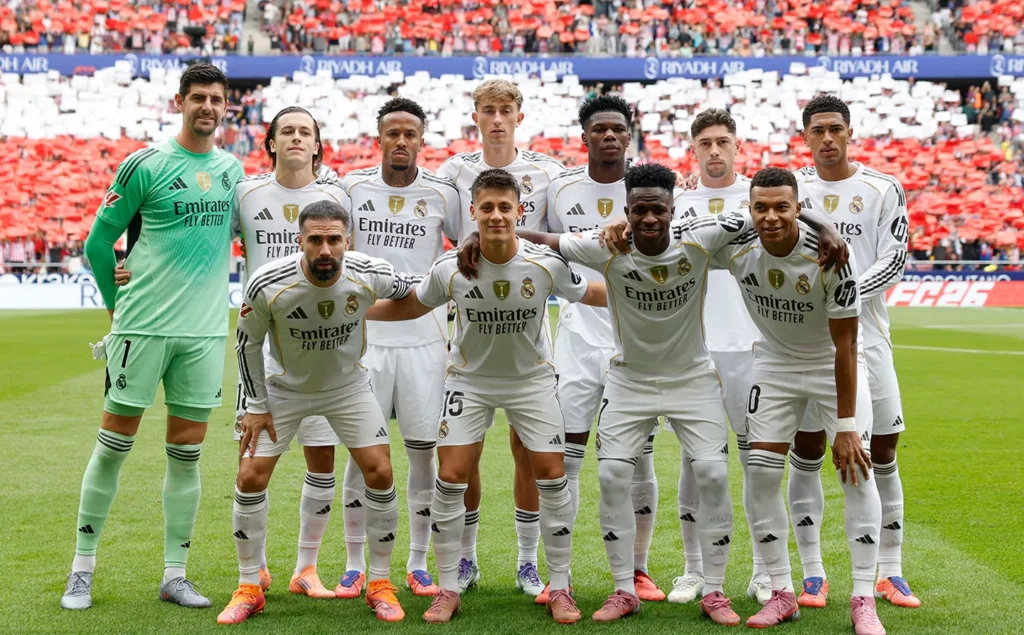 A Real Madrid kezdő csapata (forrás: realmadrid.com)