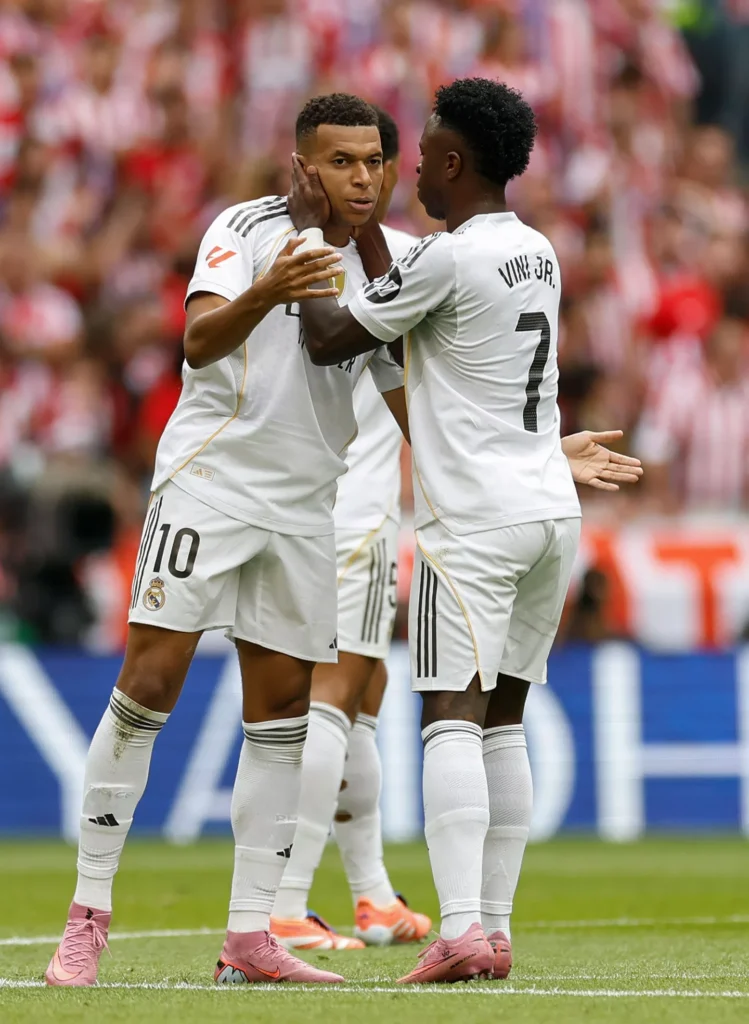 Mbappe és Vini gólöröme (forrás: realmadrid.com)