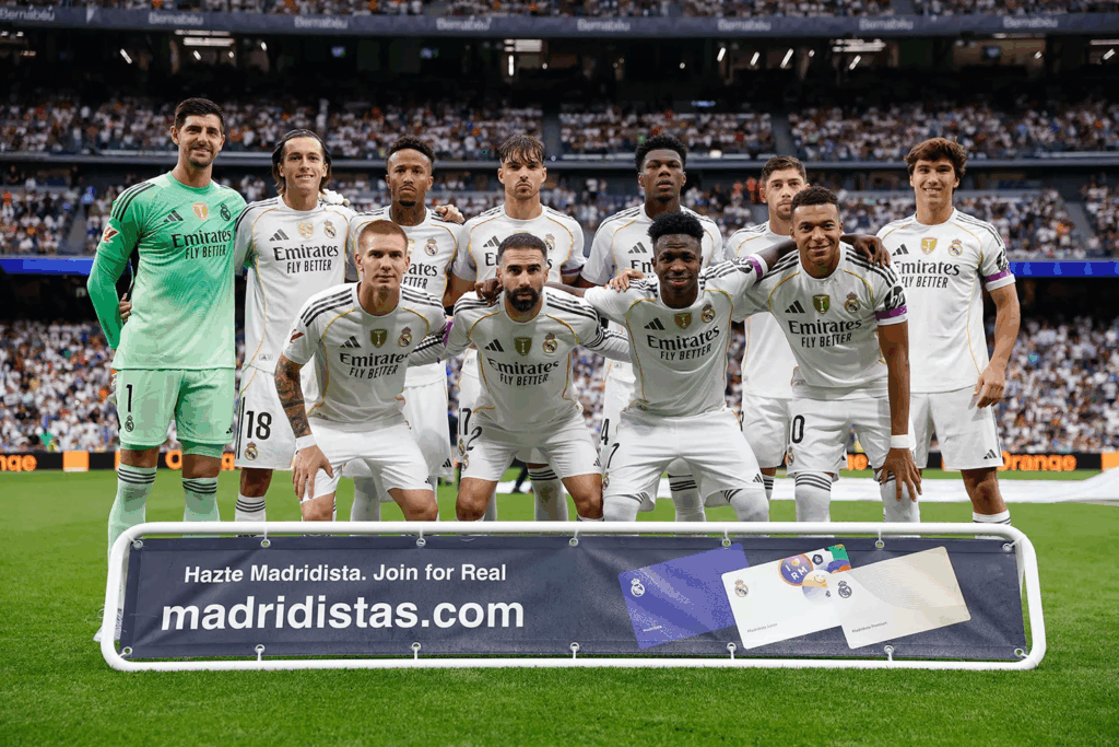 Egytől egyig 2025 Real Madrid Espanyol csapatkép
