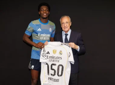 Tchouameni jubilált (kép: realmadrid.com)