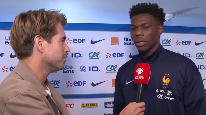 Tchouaméni (forrás: video screenshot, lequipe.fr)
