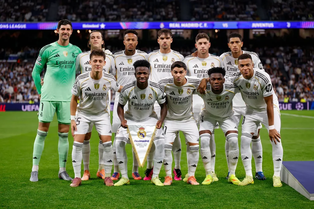 A Real Madrid kezdőcsapata (forrás: realmadrid.com)