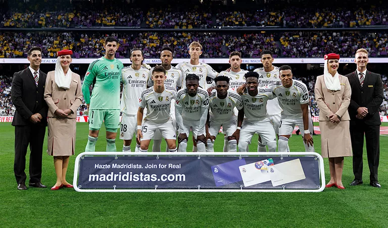 A Real Madrid kezdőcsapata (forrás: realmadrid.com)