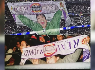 A Lucas Vázquezt ábrázoló élőkép a Juventus elleni BL-meccsen