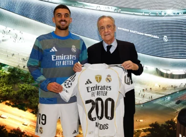 Ceballos jubilált (kép: realmadrid.com)