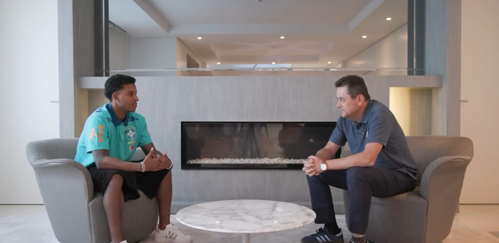 Rodrygo és Tomás Roncero (forrás: video screenshot, AS TV)