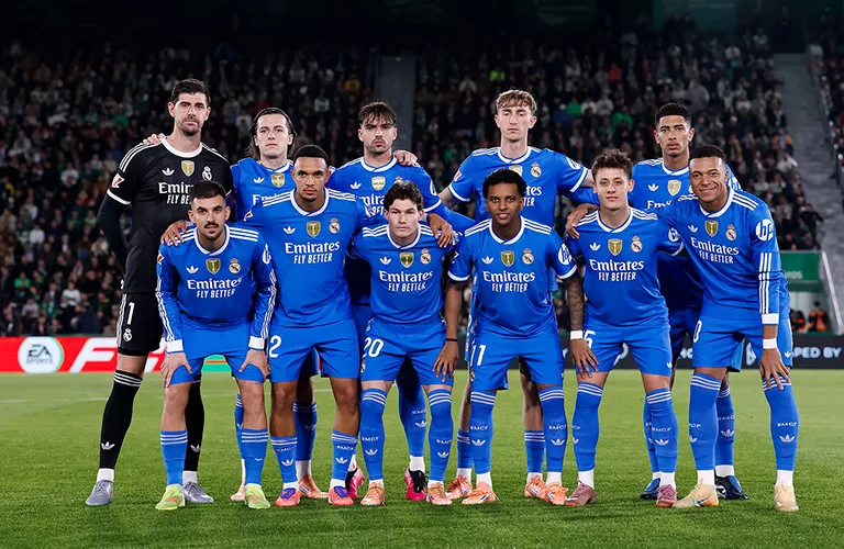 A Reak Madrid kezdőcsapata (forrás: relmadrid.com)