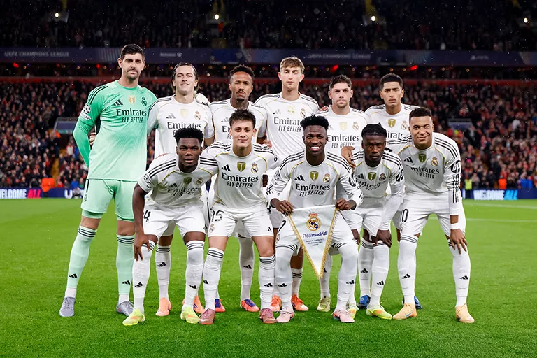 A Real Madrid kezdőcsapata (forrás: realmadrid.com)