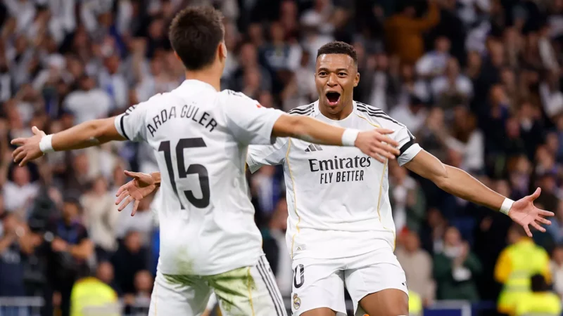 Arda Güler és Mbappé (kép: realmadrid.com)