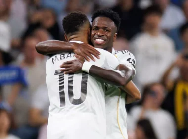 Mbappé és Vinicius (kép: realmadrid.com)