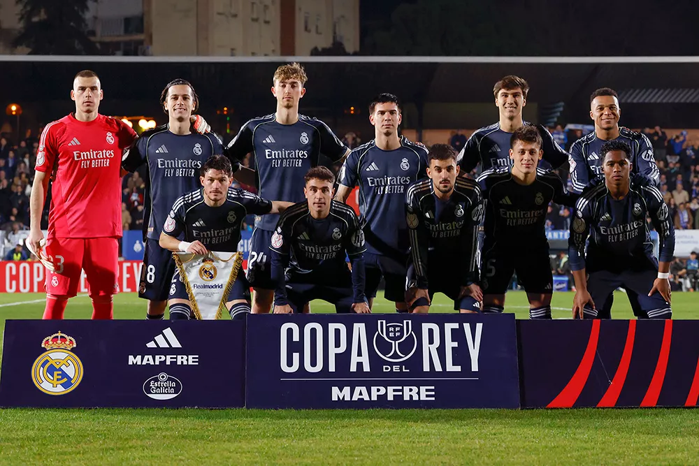 Real Madrid a Talavera elleni Király-kupa mérkőzésen.