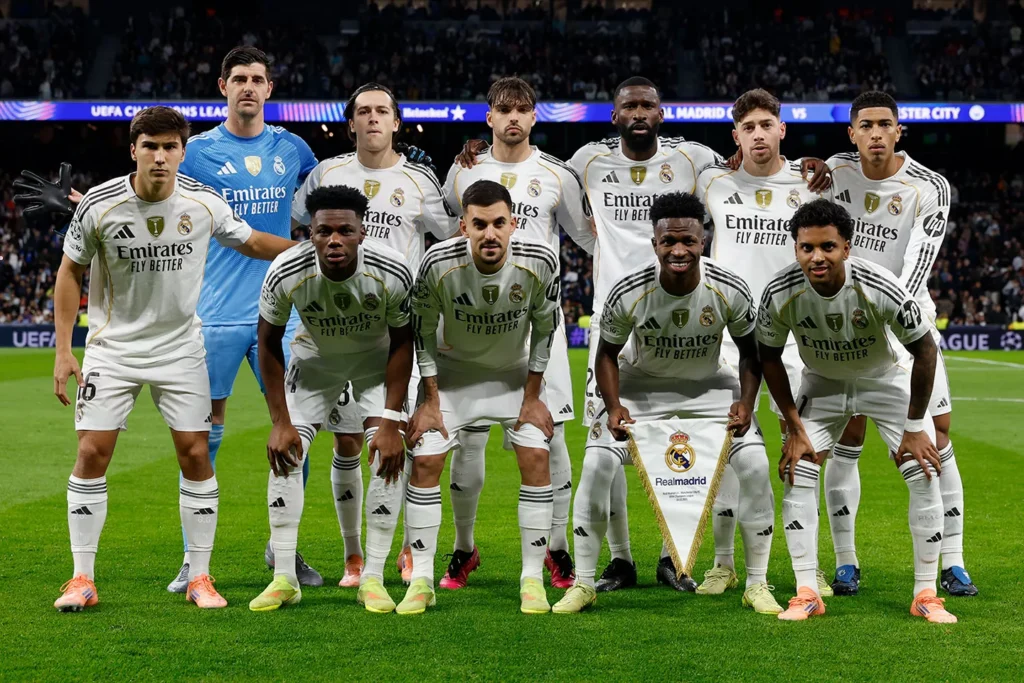 A Real Madrid kezdő csapata (forrás: realmadrid.com)