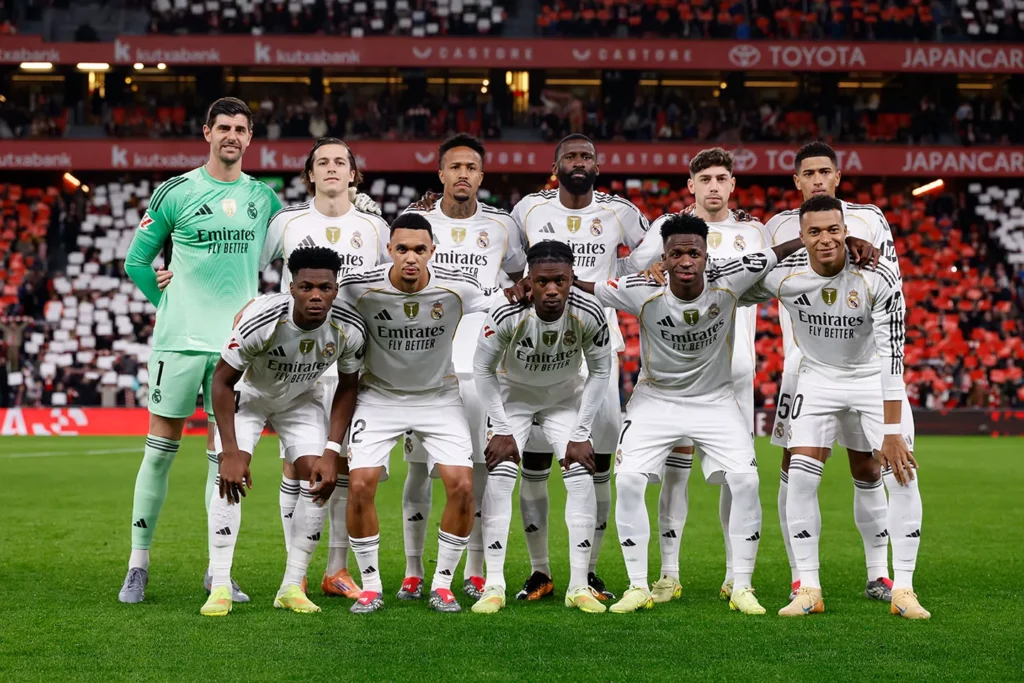 A Real Madrid kezdőcsapata (forrás: realmadrid.com)