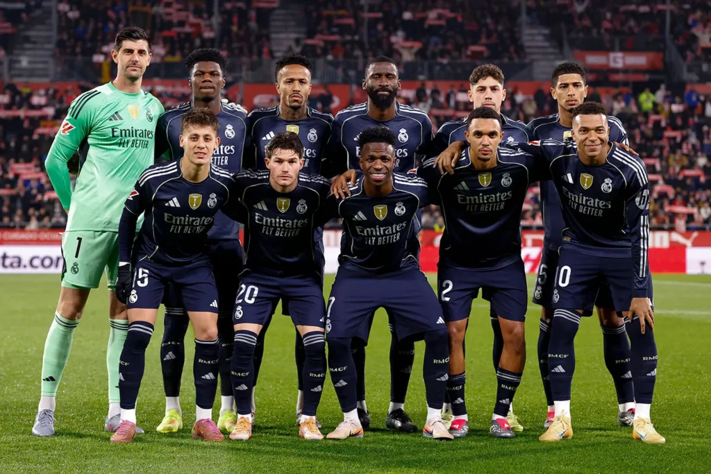 A Real Madrid kezdőcsapata (forrás: realmadrid.com)