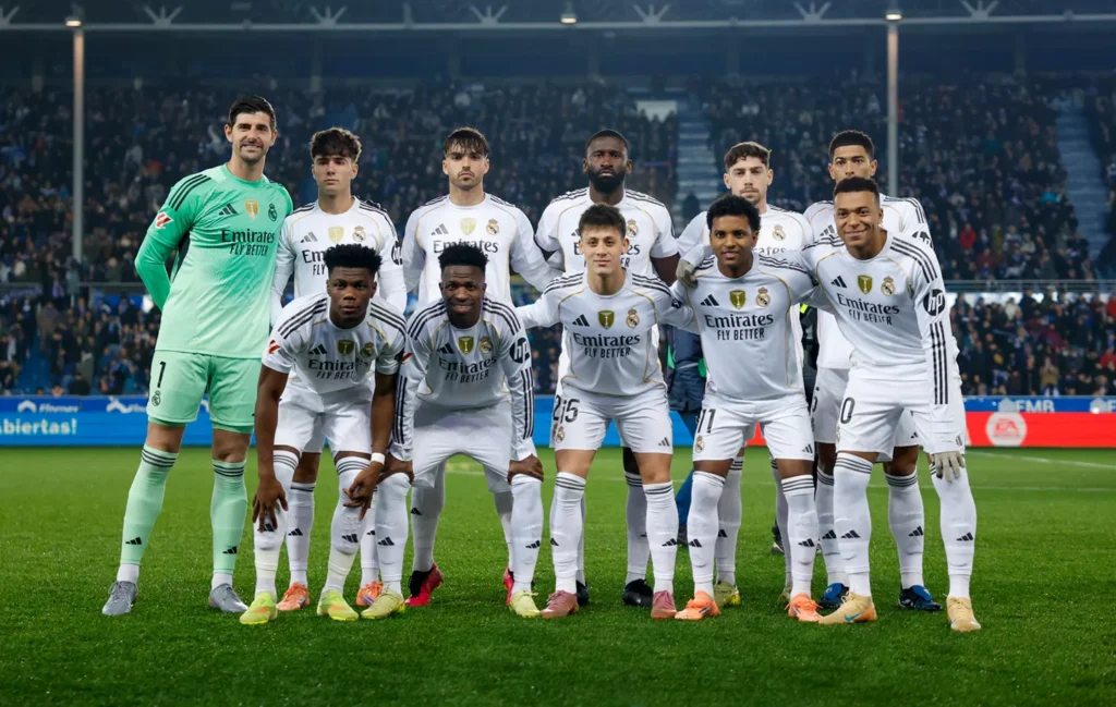 A Real Madrid kezdőcsapata  (forrás: realmadrid.com)