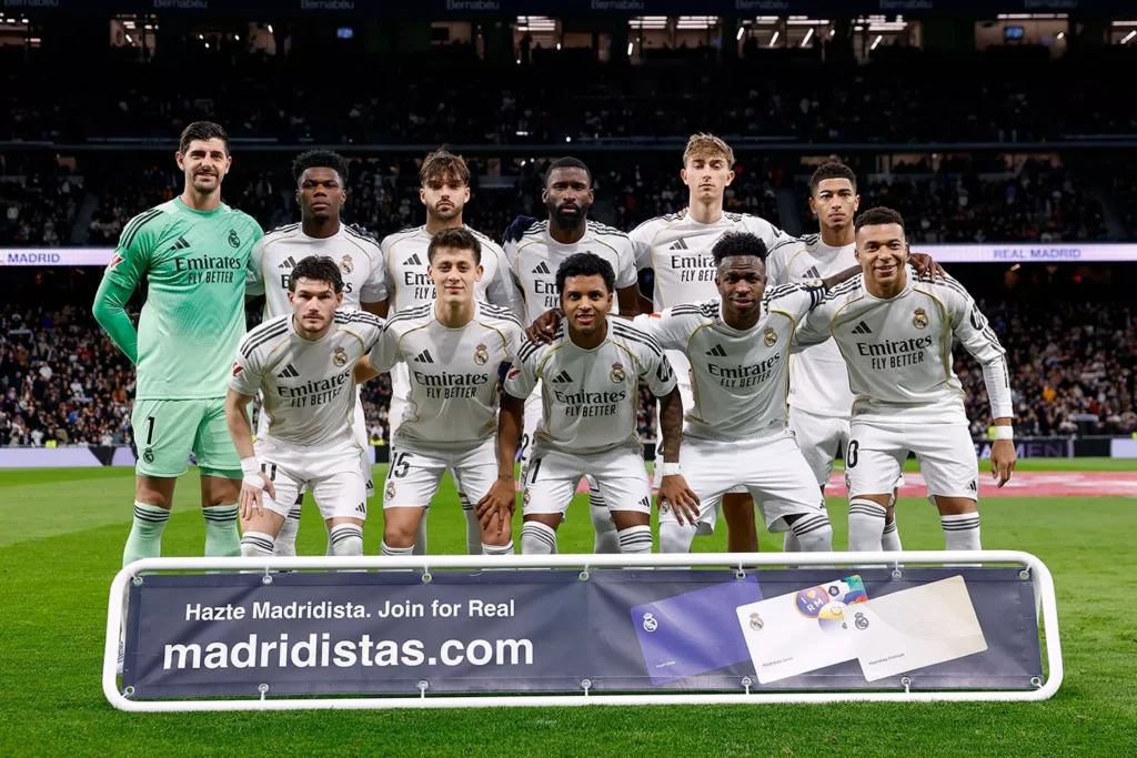 A Real Madrid kezdőcsapata (forrás: realmadrid.com)