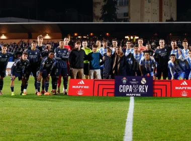 Javier Dorado családja a Talavera - Real Madrid mérkőzés előtt