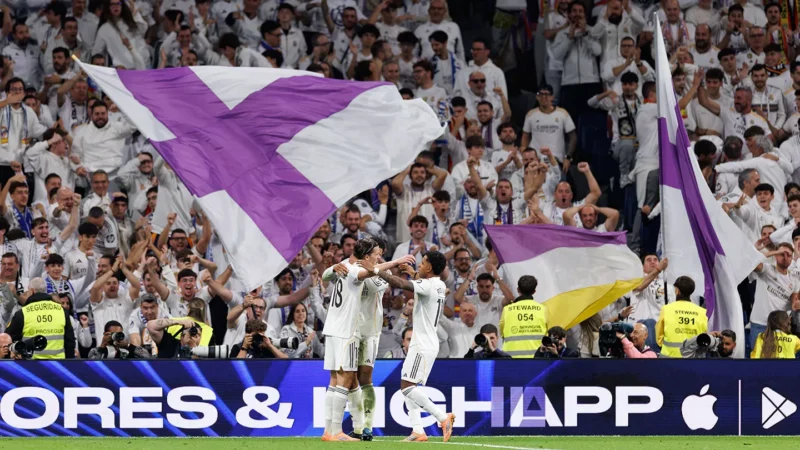 Carreras, Bellingham és Rodrygo (kép: realmadrid.com)