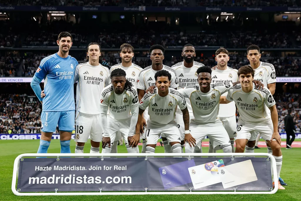 A Real Madrid kezdőcsapata Gonzalo Garcia (forrás: realmadrid.com)