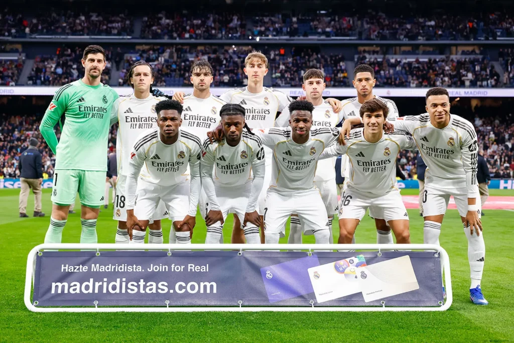 A Real Madrid kezdőcsapata (forrás: realmadrid.com)