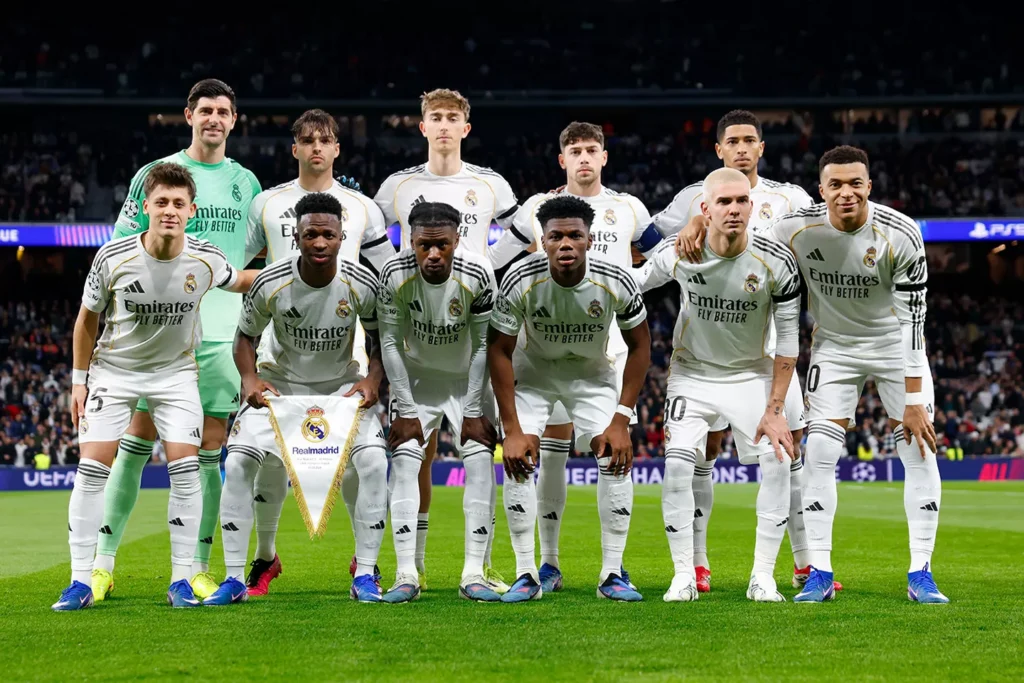A Real Madrid kezdőcsapata (forrás: realmadrid.com)