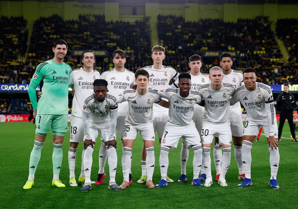 A Real Madrid kezdőcsapata (forrás: realmadrid.com)