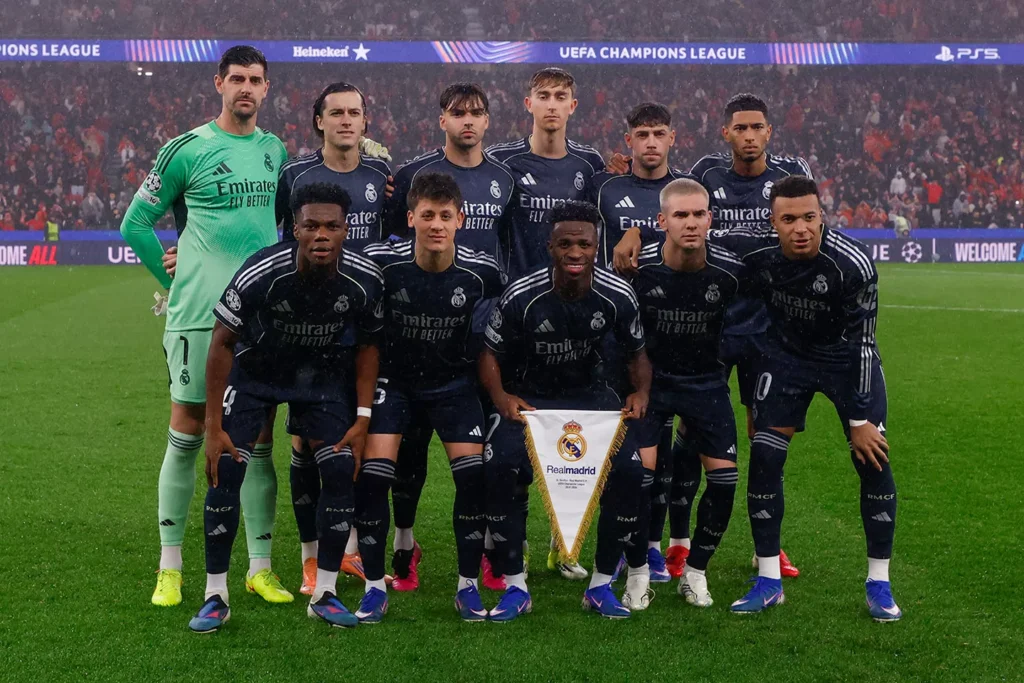 A Real Madrid kezdőcsapata (forrás: realmadrid.com)