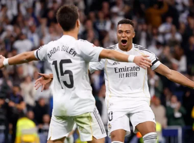 Kylian Mbappé és Arda Güler (forrás: realmadrid.com)