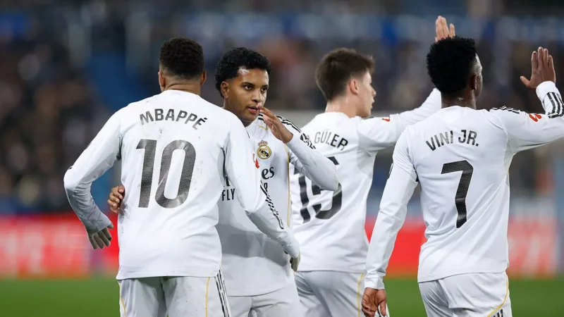Mbappé, Rodrygo, Güler és Vini (kép: realmadrid.com)