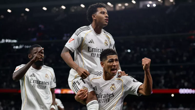 Rodrygo, Bellingham és Rüdiger (kép: realmadrid.com)