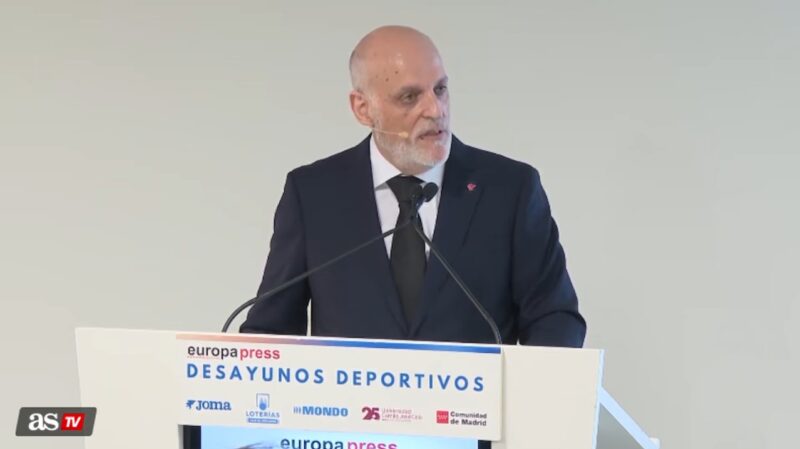 Javier Tebás (forrás: video screenshot, AS TV)