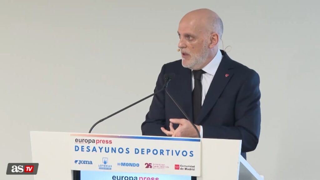 Javier Tebás (forrás: video screenshot, AS TV)