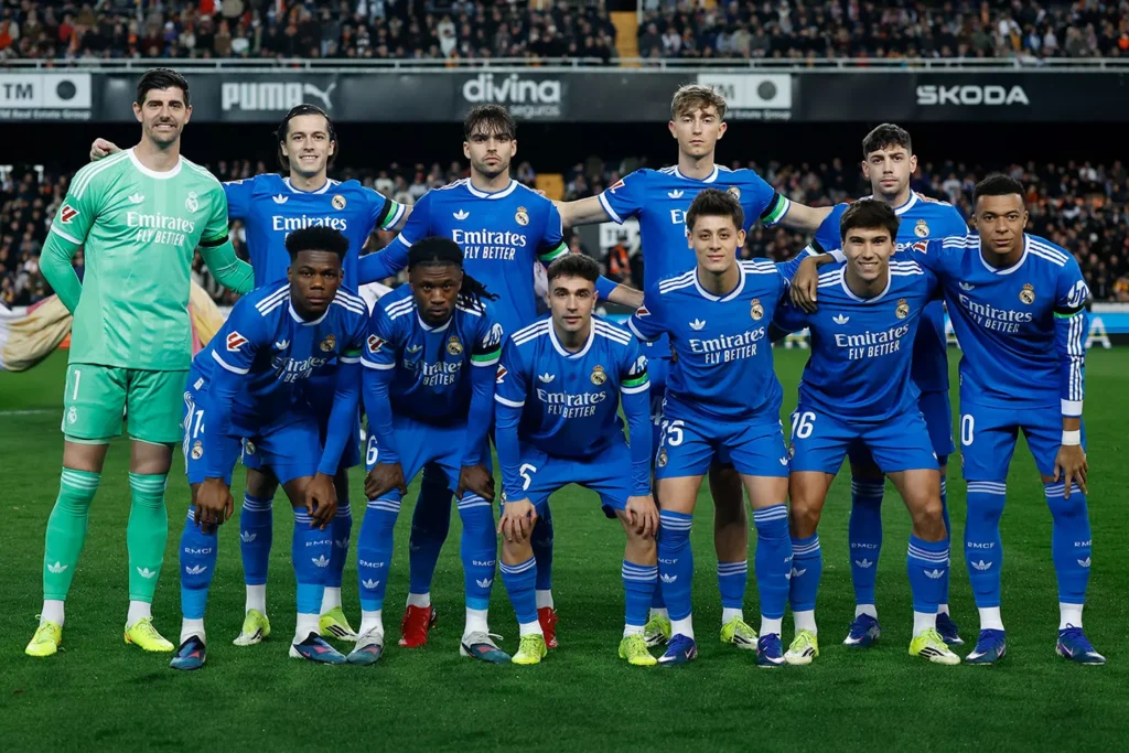 A Real Madrid kezdőcsapata (forrás: realmadrid.com)