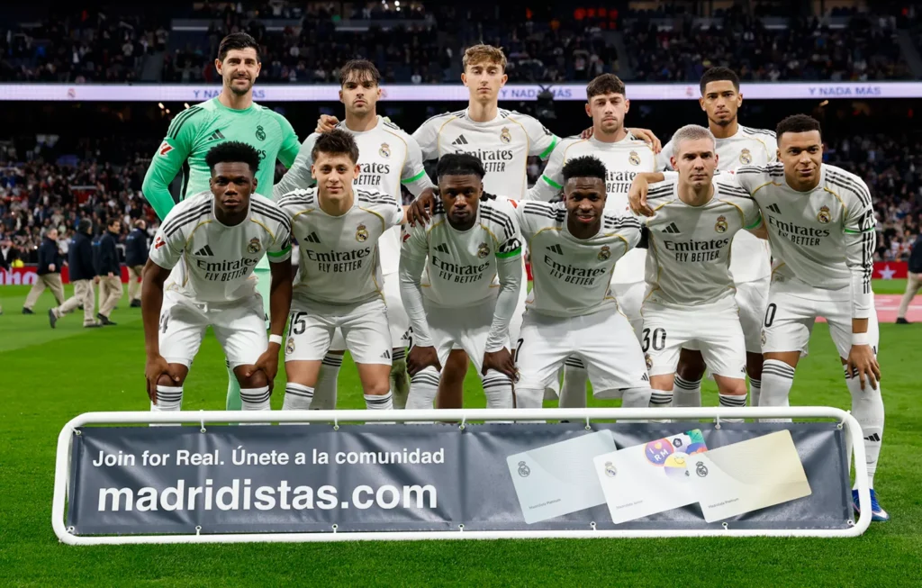 A Real Madrid kezdőcsapata (forrás: realmadrid.com)