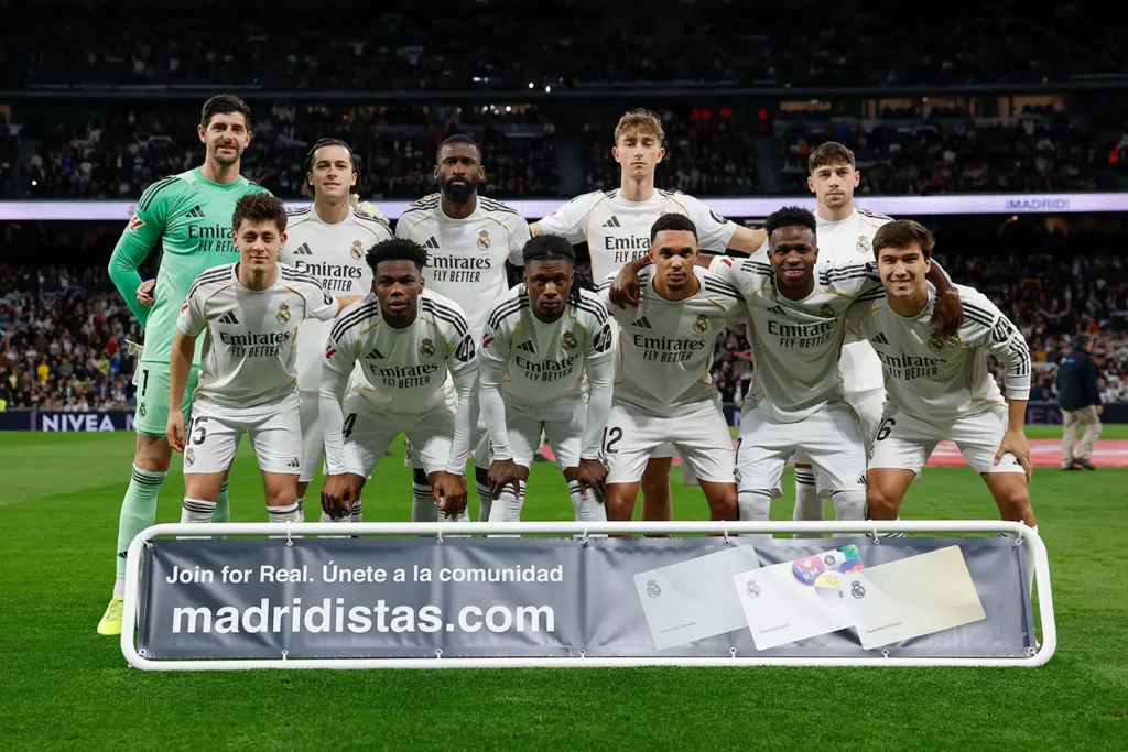 A Real Madrid kezdőcsapata (forrás: realmadrid.com)