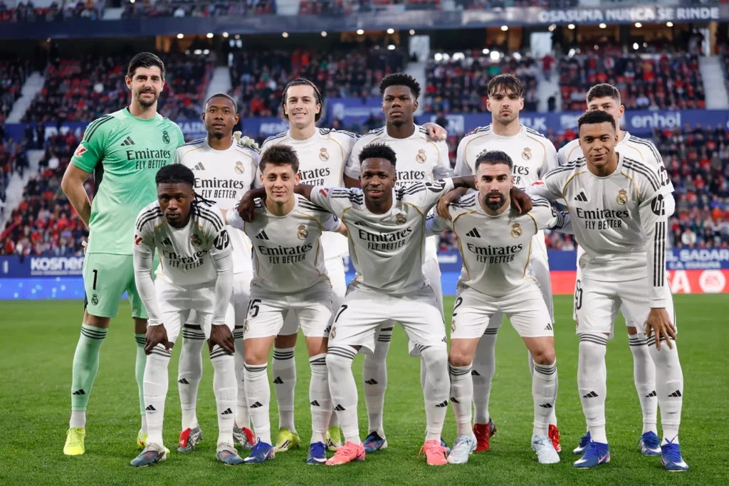 A Real Madrid kezdőcsapata (forrás: realmadrid.com)