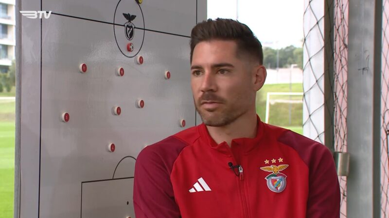 Javi García még korábban, a Benfica munkatársaként (video screenshot, slbenfica.pt)
